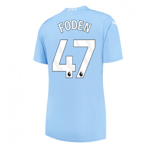 Manchester City Phil Foden #47 Domaci Dres za Ženska 2023-24 Kratak Rukav